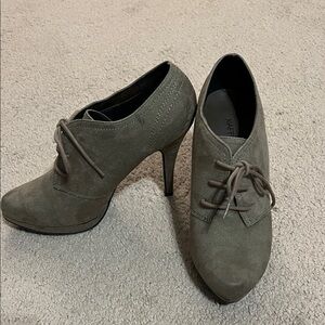 Xappeal Women's Taupe Lace-Up Heels